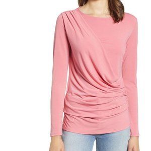 Halogen Drape Front Jersey Top